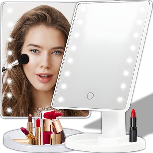 Retoo Drehbar Kosmetikspiegel LED mit...