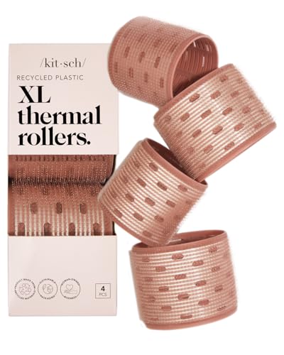 Kitsch XL Ceramic Thermal Hair Rollers for...