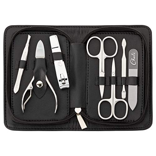 Chali® Nagel Set 7-tlg. mit Etui, Edelstahl...