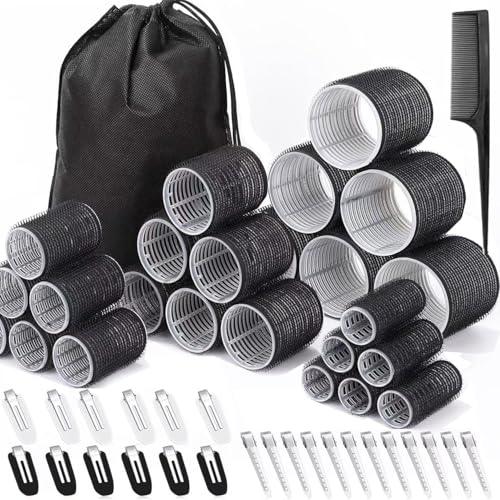 50 Stücke Lockenwickler Set, 24 Stück 4...