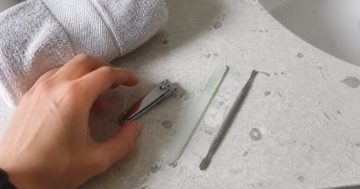 Nagelpflegeset mit Feile und Zange